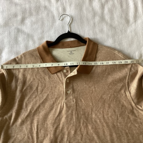 Lands' End Polo Shirt Mens 2XL XXL Pima Cotton Classic Casual Made in Peru Golf - Picture 8 of 12